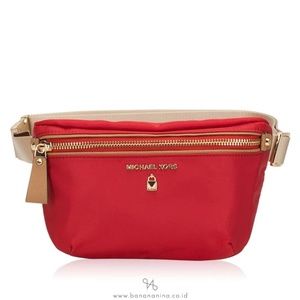 Michael Kors Red Nylon Belt Bag